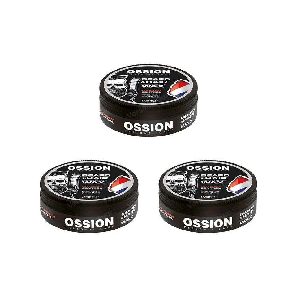 3x Morfose Ossion PBL Hair & Beard Wax 175ml – Haar & Bart Creme Matt Wachs