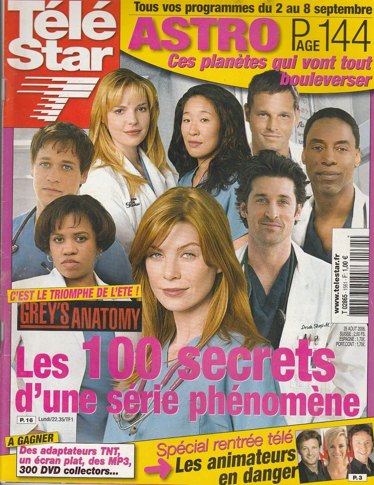 TV Star No 1561 - 28/08/2006 - GREY'S ANATOMY - Desperate Hous - Farrah Fawcett - Image 1 of 1
