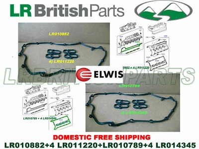 LAND ROVER VALVE COVER GASKET SET RANGE ROVER LR4 RANGE ROVER SPORT 5.0L ELWIS - Image 1 of 4