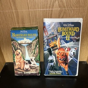 Homeward Bound 1 Incredible Journey & 2 Lost in San Fran VHS Lot Disney Classics - Picture 1 of 9