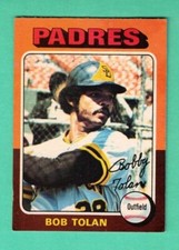(1) BOB TOLAN   1975 O-PEE-CHEE # 402 PADRES  EX/EX+ CARD (H3803)