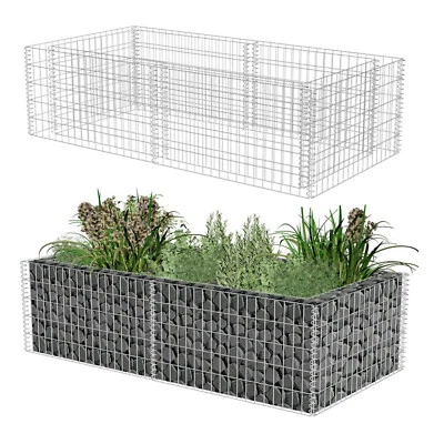 Gabionenhochbeet Hochbeet Gabione Pflanzkorb Drahtgitter Steinkorb Stahl Garten - Bild 1 von 4