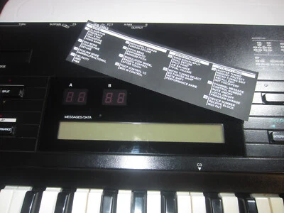 Yamaha DX7 II-D II-FD IID IIFD - Sticker New for Apply in the Front Panel - Image 1 of 4