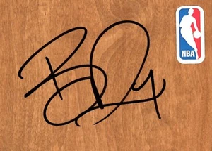 Golden State Warriors Brandon Rush Signed FloorBoard COA - Picture 1 of 1