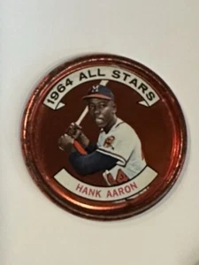 1964 ALL STARS  HANK  AARON TOPPS  COINS  # 149    MLB - Picture 1 of 9
