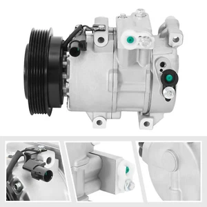 A/C Air Conditioning Compressor W/ Clutch Replacement For Hyundai Accent 2012-17 - Picture 1 of 18