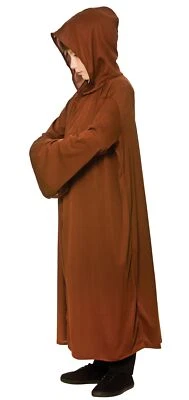 Bata con capucha marrón Wicked Costumes para niños - talla única Foto 1 de 3