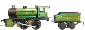 Vintage Scarce French JEP "GW" 0-Gauge 0-4-0 Clockwork locomotive (c. 1932) - Picture 1 of 7