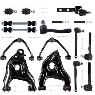 For 1997-2004 Ford F150 Front Upper Lower Control Arm Tie Rod Sway Bar Kit - Image 1 of 4