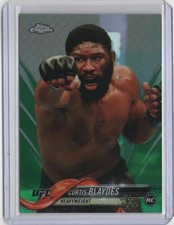2018 Topps Chrome UFC Curtis Blaydes Green Refractor RC Card Rookie #32/99 