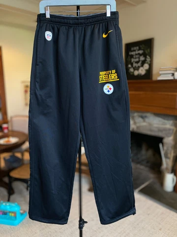 Nike Pittsburgh Steelers Training Sweat Pants Mens Large Therma-Fit Football L Cover