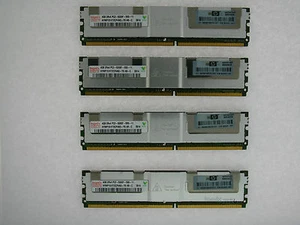16G 4X4GB Hynix HYMP151F72CP4N3-Y5 Fully Buffered PC2-5300 2Rx4 HP 466436-061 - Picture 1 of 1