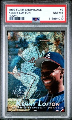 1997 FLAIR SC ROW 0 #7 KENNY LOFTON PSA 8 - Image 1 of 2