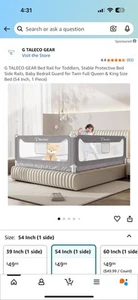 Riel de cama de engranajes G TALECO para niños pequeños - Imagen 1 de 3