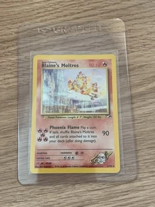 Blaine’s Moltres Rare Holo Gym Heroes 1/132 Pokemon Card WOTC Vintage - Picture 1 of 18