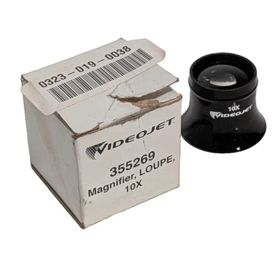 Videojet 355269 LOUPE Magnifier Hand Lens 10X, Collecting, Labels, Gem, Repair - Image 1 of 4