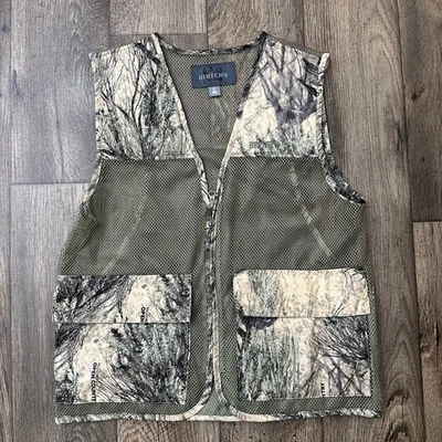 Cabela’s Herter’s Mesh Hunting Fishing Vest Men’s Size S Camo Green - Image 1 of 4