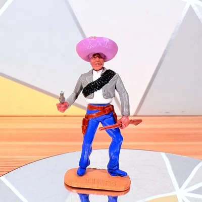 Vintage Timpo Toy Mexican Wild West Soldier Figure with Pistol & Rifle - Image 1 of 4