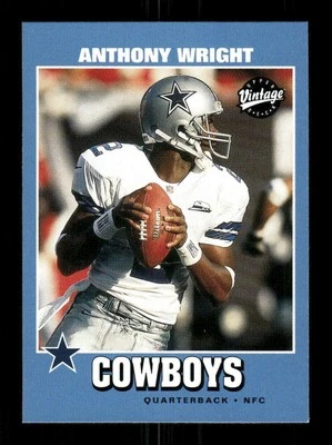 2001 Upper Deck Vintage Cowboys 50 Anthony Wright BXCP38 - Image 1 of 2