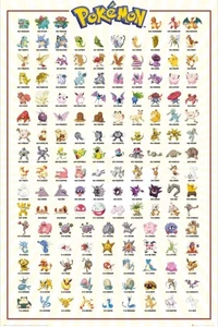 Pokemon Kanto 151 Maxi Poster Größe 61 x 91,5 cm FP4360D - Bild 1 von 1