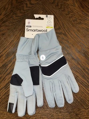 Luvas de treinamento Smartwool femininas pretas Merino Sport tamanho P cinza/preto - Imagem 1 de 4