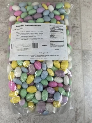粉彩乔丹杏仁糖果婚礼复活节生日派对礼物 5 磅袋 01/2027 — 第 1/4 张图片