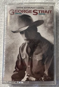 George Strait, Ten Strait Hits, Cassette, 1991, Sealed - Foto 1 di 2