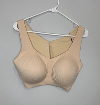 Honeylove Cream Blush SoftForm Bra 1X+ NEW Wireless Stretch Smooth Neutral Nude - Image 1 of 4