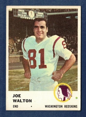 1961 Fleer Joe Walton #112 Washington Redskins EX- - Image 1 of 2
