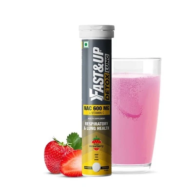 FAST&UP Detox Pulmón N-Acetilcisteína 600mg + Vitamina C (20 Comprimidos Efervescentes) Foto 1 de 4