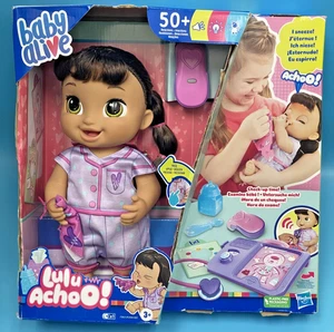 Baby Alive Lulu Achoo! Muñeca de chequeo interactiva de 12" juguete de juego médico *NUEVO* - Imagen 1 de 5