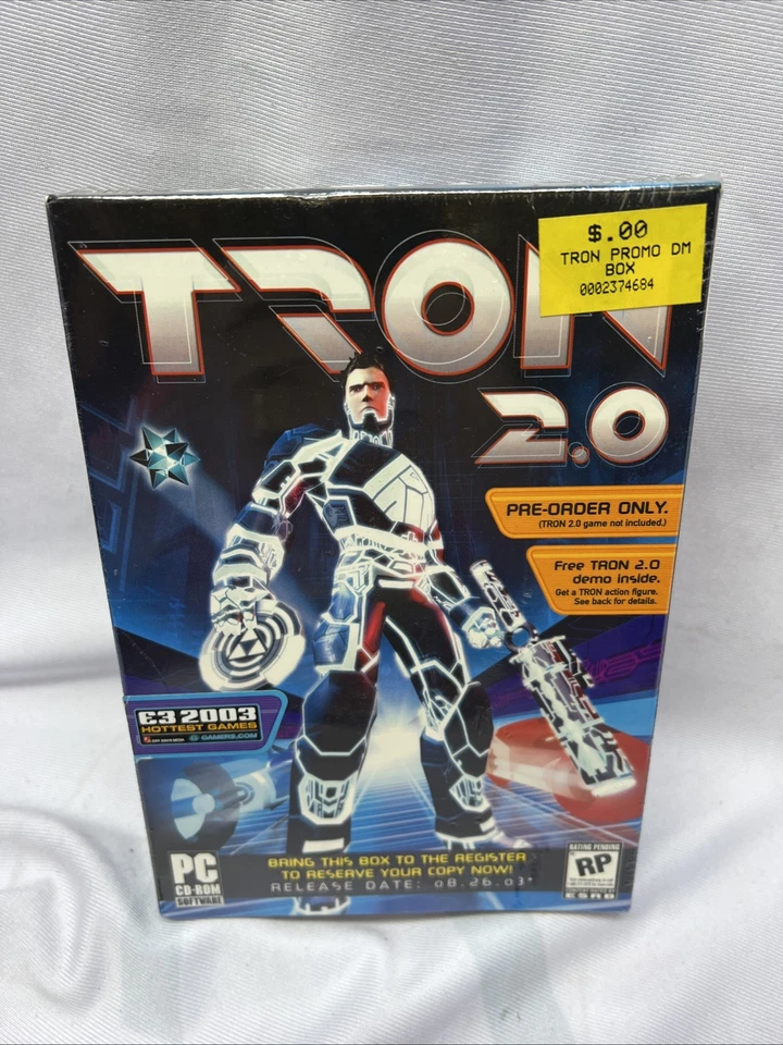 Tron 2.0 Demo Factory Sealed  PC 2003  Small Box Pre-Order Rare Lithtech Disney - Image 1 of 4