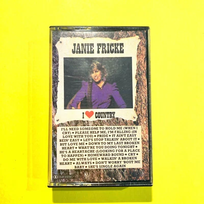 JANIE FRICKE I Love Country CASSETTE TAPE RARE HTF - Image 1 of 4