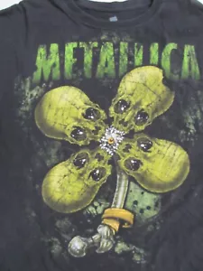 Metallica 4 green Skulls Pushead T Shirt 'No leaf clover' 2XL 2011 - Picture 1 of 9
