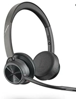 Plantronics Poly Voyager 4320 UC Wireless Headset w Boom Mic. ConnectS to PC/MAC - Image 1 of 4