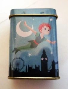 Pastiglie Leone Fiabe Peter Pan scatola di latta vuota 5 X 3,5 X 7,2 cm. - Picture 1 of 1