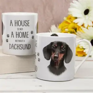 Dachshund Dog Mug A House is not a Home Without Fine China Boxed - Picture 1 of 4