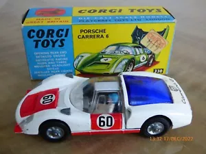 Corgi 330 Porsche Carrera 6 Racing Car Boxed * original * - Imagen 1 de 14