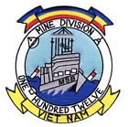 5&quot; NAVY MINDIV MINE DIVISION 112 EMBROIDERED PATCH