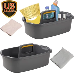 Cleaning Supplies Caddy Organizer with Handle Plastic Tool Storage Basket for... - Picture 1 of 1