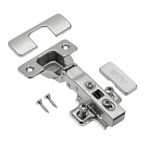 100x SOFT CLOSE KITCHEN CABINET/CUPBOARD CONCEALED 35mm DOOR HINGE -full overlay - Picture 1 of 4