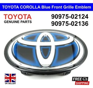 Genuine TOYOTA GRILLE BADGE Front Embem Logo Corolla 2019+ 90975-02124-02136 UK - Picture 1 of 6