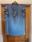 NEW Shein Curve Ladies Blue Top with Short  Sleeves,  Size 3XL/22