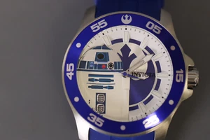 INVICTA Star Wars Men 50mm Blue White Silver dial PC21 Quartz 43059 - Picture 1 of 5