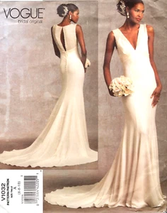 Wedding Gown, Vogue Bridal Original Sewing Pattern V1032 Sizes 6 8 10 - Picture 1 of 2