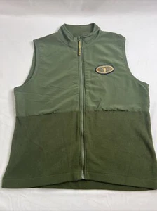 Disney Pooh Fleece Vest Bouncy Tigger Playful Friend Green Full Zip Y Large - Picture 1 of 5