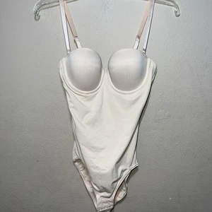 Vintage Lt Rose Maidenform Flexees Body Shapewear Gr. 34B Multiway Trägerlos - Bild 1 von 16