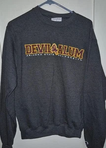 Arizona State University Sun Devils DEVIL ALUM Alumni Crew Neck Sweatshirt S Sm - Picture 1 of 3