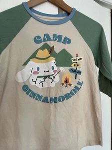 Cinnamon roll By Sanrio Organic Cotton T-shirt for Girls Size Large - Picture 1 of 3