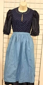 Abito Dirndl Bavarese K-Moden con Grembiule Dirndl Made in Austria Taglia EU 42 US 12 - Foto 1 di 7